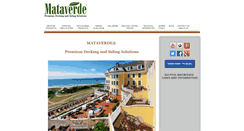 Desktop Screenshot of mataverdedecking.com